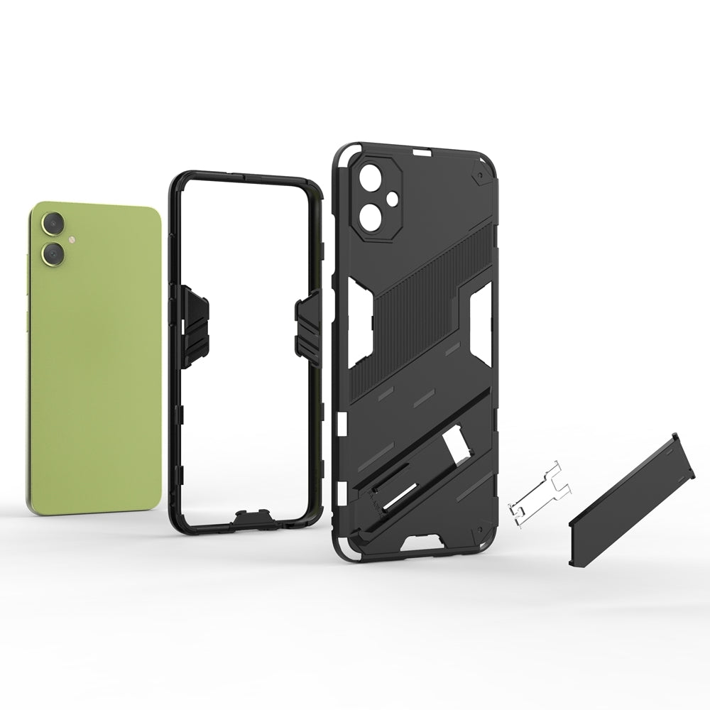 Samsung Galaxy A05 4G Shockproof Phone Case - Punk Armor 2-in-1 PC + TPU with Invisible Holder
