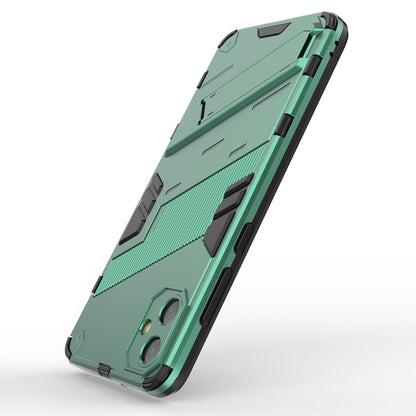 Samsung Galaxy A05 4G Shockproof Phone Case - Punk Armor 2-in-1 PC + TPU with Invisible Holder
