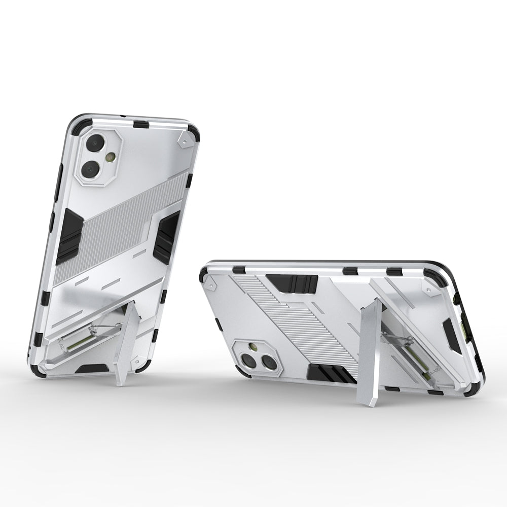 Samsung Galaxy A05 4G Shockproof Phone Case - Punk Armor 2-in-1 PC + TPU with Invisible Holder