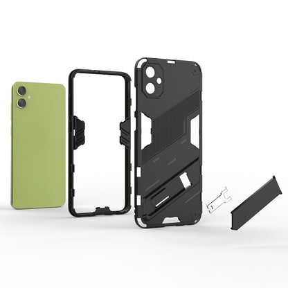 Samsung Galaxy A05 4G Shockproof Phone Case - Punk Armor 2-in-1 PC + TPU with Invisible Holder