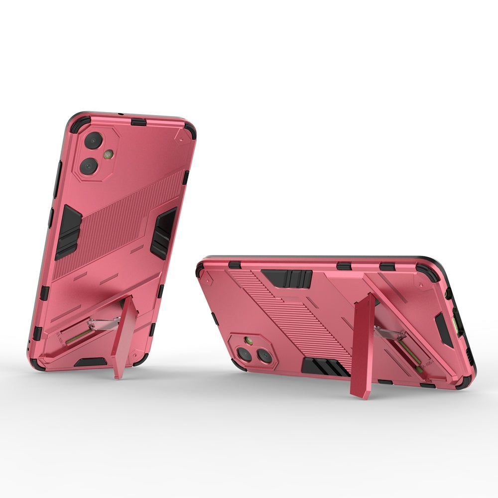 Samsung Galaxy A05 4G Shockproof Phone Case - Punk Armor 2-in-1 PC + TPU with Invisible Holder