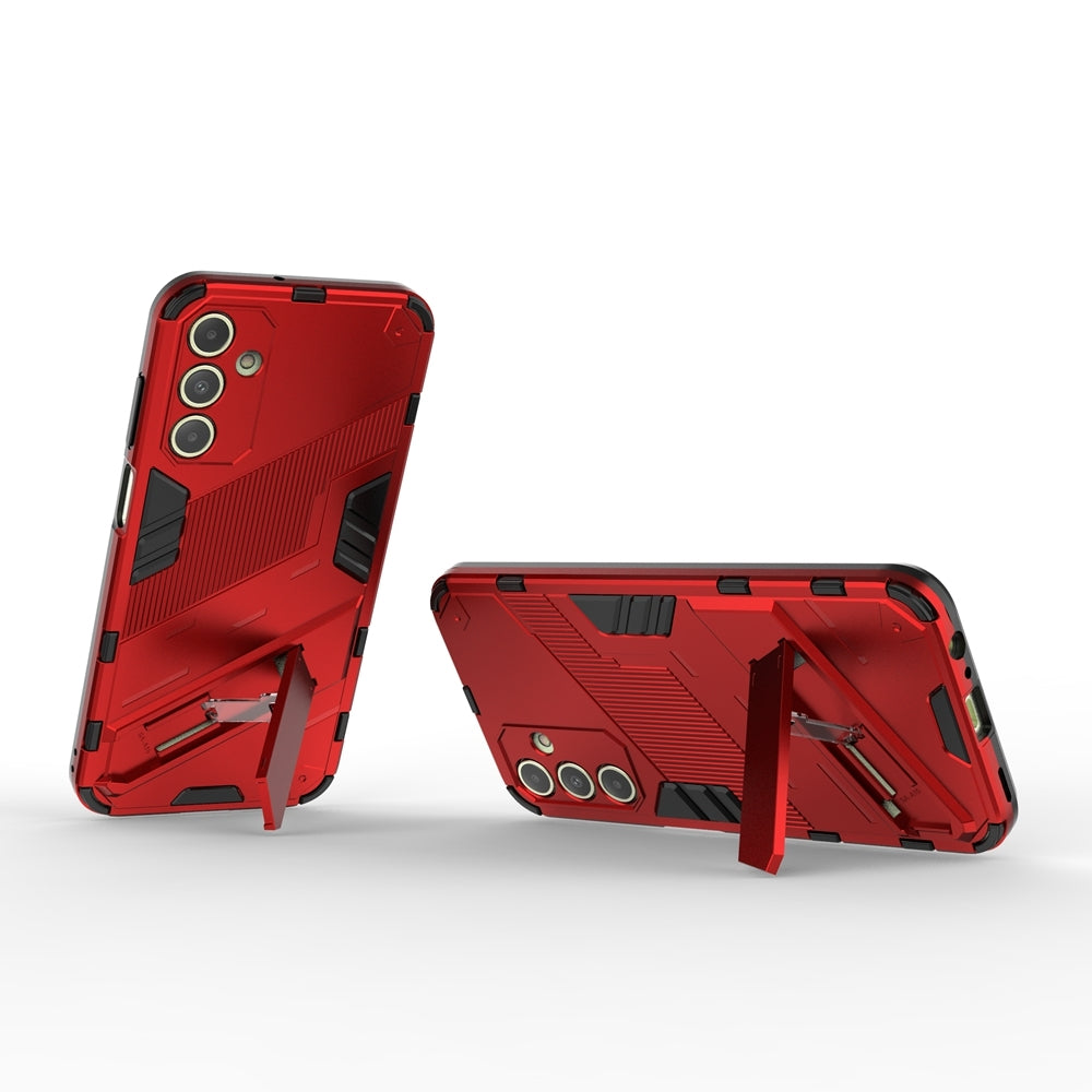 Samsung Galaxy A15 Shockproof Phone Case - Punk Armor 2-in-1 PC + TPU with Invisible Holder