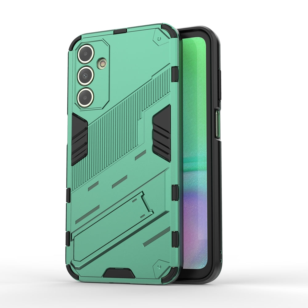 Samsung Galaxy A15 Shockproof Phone Case - Punk Armor 2-in-1 PC + TPU with Invisible Holder