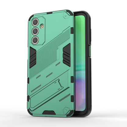 Samsung Galaxy A15 Shockproof Phone Case - Punk Armor 2-in-1 PC + TPU with Invisible Holder