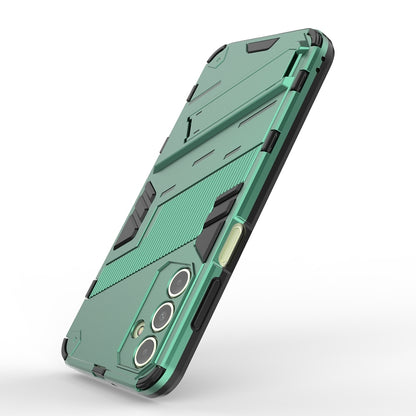 Samsung Galaxy A15 Shockproof Phone Case - Punk Armor 2-in-1 PC + TPU with Invisible Holder
