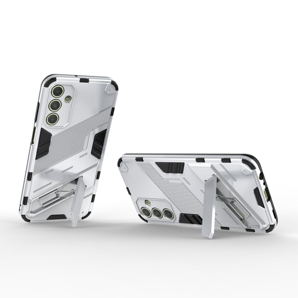 Samsung Galaxy A15 Shockproof Phone Case - Punk Armor 2-in-1 PC + TPU with Invisible Holder