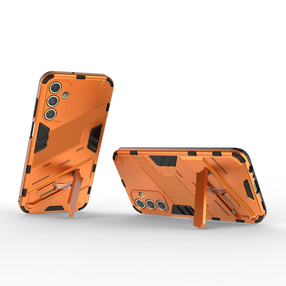 Samsung Galaxy A15 Shockproof Phone Case - Punk Armor 2-in-1 PC + TPU with Invisible Holder