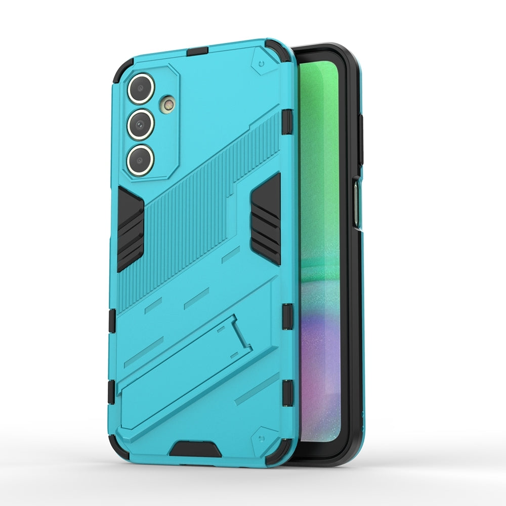 Samsung Galaxy A15 Shockproof Phone Case - Punk Armor 2-in-1 PC + TPU with Invisible Holder