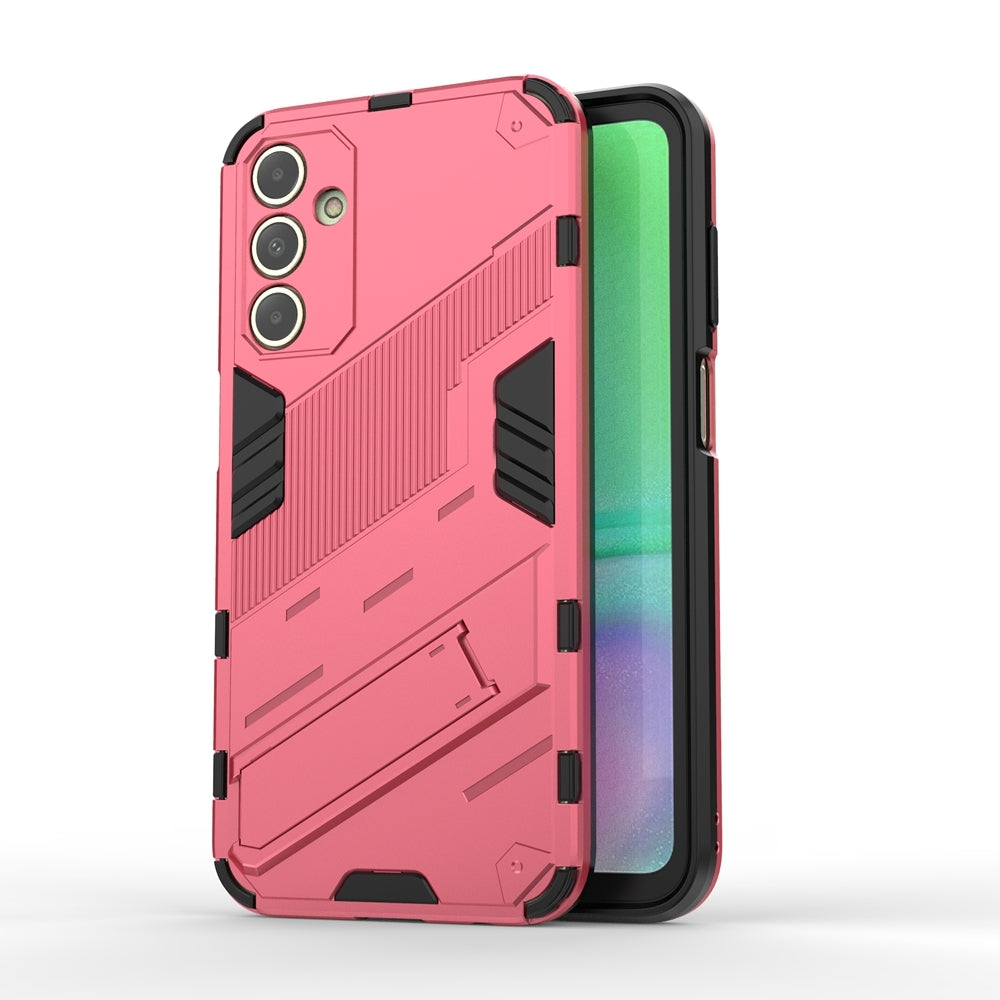 Samsung Galaxy A15 Shockproof Phone Case - Punk Armor 2-in-1 PC + TPU with Invisible Holder