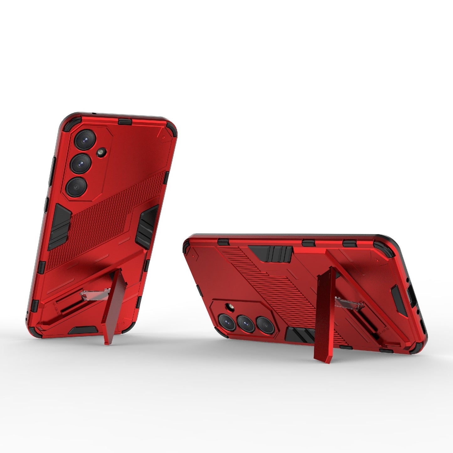 Samsung Galaxy A35 5G Shockproof Phone Case - Punk Armor 2-in-1 PC + TPU with Invisible Holder