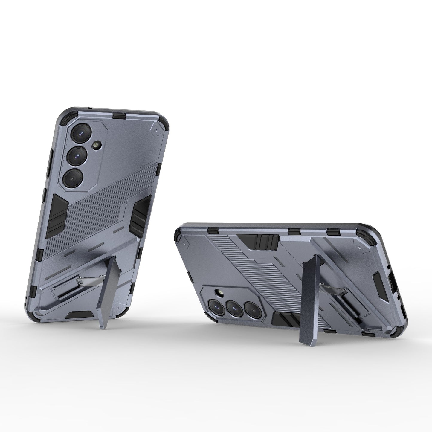 Samsung Galaxy A35 5G Shockproof Phone Case - Punk Armor 2-in-1 PC + TPU with Invisible Holder