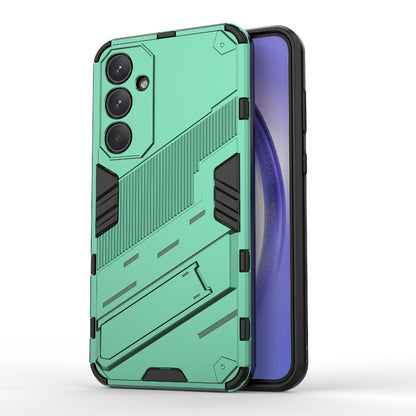 Samsung Galaxy A35 5G Shockproof Phone Case - Punk Armor 2-in-1 PC + TPU with Invisible Holder