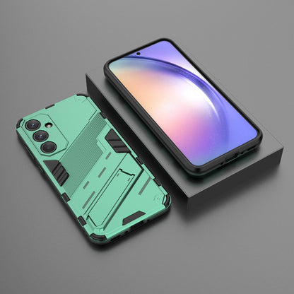 Samsung Galaxy A35 5G Shockproof Phone Case - Punk Armor 2-in-1 PC + TPU with Invisible Holder
