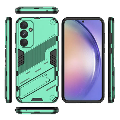 Samsung Galaxy A35 5G Shockproof Phone Case - Punk Armor 2-in-1 PC + TPU with Invisible Holder