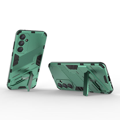 Samsung Galaxy A35 5G Shockproof Phone Case - Punk Armor 2-in-1 PC + TPU with Invisible Holder