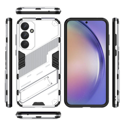 Samsung Galaxy A35 5G Shockproof Phone Case - Punk Armor 2-in-1 PC + TPU with Invisible Holder