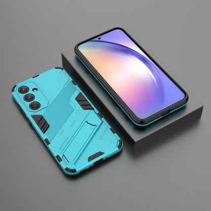 Samsung Galaxy A35 5G Shockproof Phone Case - Punk Armor 2-in-1 PC + TPU with Invisible Holder