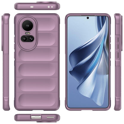 OPPO Reno10 5G Global Magic Shield TPU + Flannel Phone Case: Durable, Non-toxic, Easy Access, Stylish Design