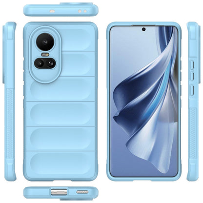 OPPO Reno10 5G Global Magic Shield TPU + Flannel Phone Case: Durable, Non-toxic, Easy Access, Stylish Design