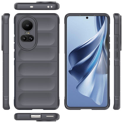 OPPO Reno10 5G Global Magic Shield TPU + Flannel Phone Case: Durable, Non-toxic, Easy Access, Stylish Design