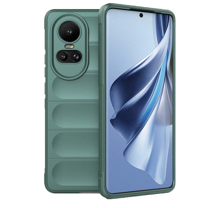 OPPO Reno10 5G Global Magic Shield TPU + Flannel Phone Case: Durable, Non-toxic, Easy Access, Stylish Design