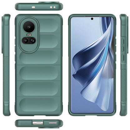 OPPO Reno10 5G Global Magic Shield TPU + Flannel Phone Case: Durable, Non-toxic, Easy Access, Stylish Design