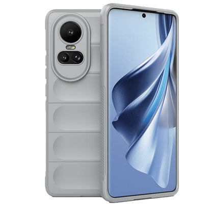 OPPO Reno10 5G Global Magic Shield TPU + Flannel Phone Case: Durable, Non-toxic, Easy Access, Stylish Design