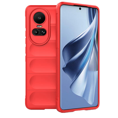 OPPO Reno10 5G Global Magic Shield TPU + Flannel Phone Case: Durable, Non-toxic, Easy Access, Stylish Design