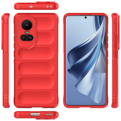 OPPO Reno10 5G Global Magic Shield TPU + Flannel Phone Case: Durable, Non-toxic, Easy Access, Stylish Design