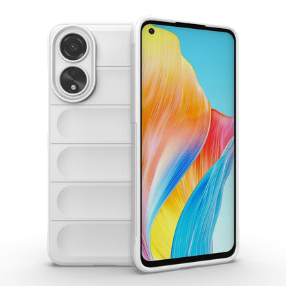 OPPO A78 4G Global Magic Shield TPU + Flannel Phone Case: Durable, Non-toxic, Easy Access, Stylish Design