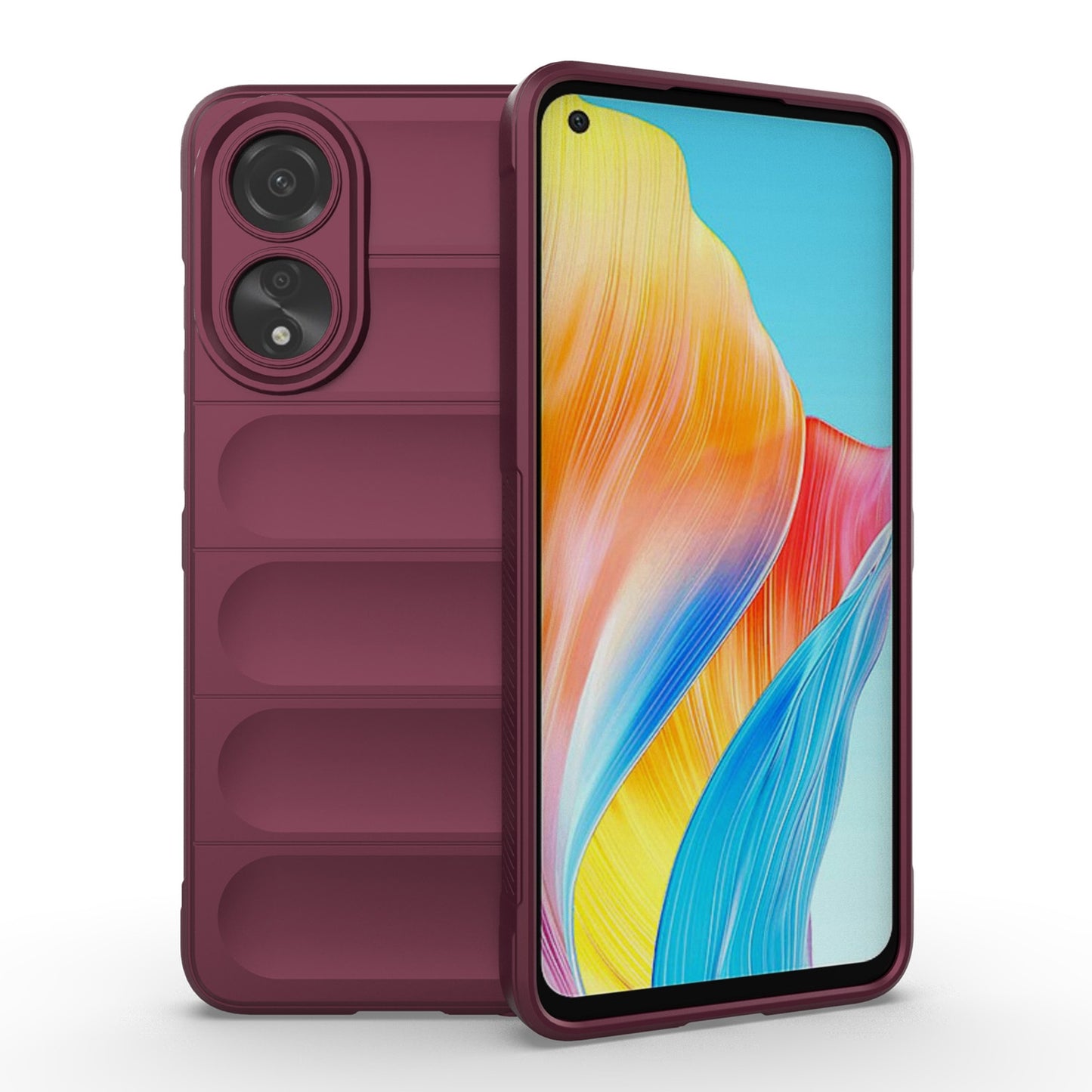 OPPO A78 4G Global Magic Shield TPU + Flannel Phone Case: Durable, Non-toxic, Easy Access, Stylish Design