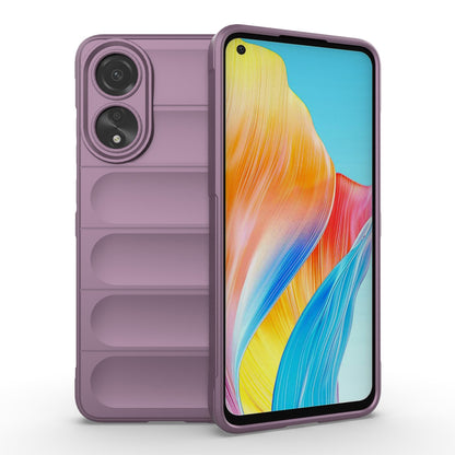 OPPO A78 4G Global Magic Shield TPU + Flannel Phone Case: Durable, Non-toxic, Easy Access, Stylish Design