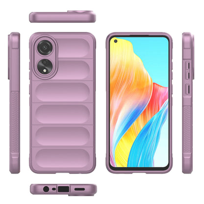 OPPO A78 4G Global Magic Shield TPU + Flannel Phone Case: Durable, Non-toxic, Easy Access, Stylish Design