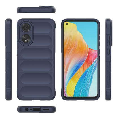 OPPO A78 4G Global Magic Shield TPU + Flannel Phone Case: Durable, Non-toxic, Easy Access, Stylish Design