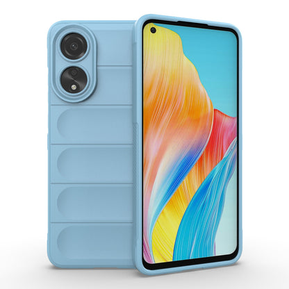OPPO A78 4G Global Magic Shield TPU + Flannel Phone Case: Durable, Non-toxic, Easy Access, Stylish Design
