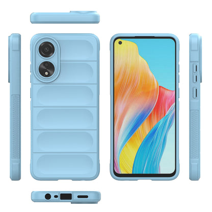 OPPO A78 4G Global Magic Shield TPU + Flannel Phone Case: Durable, Non-toxic, Easy Access, Stylish Design