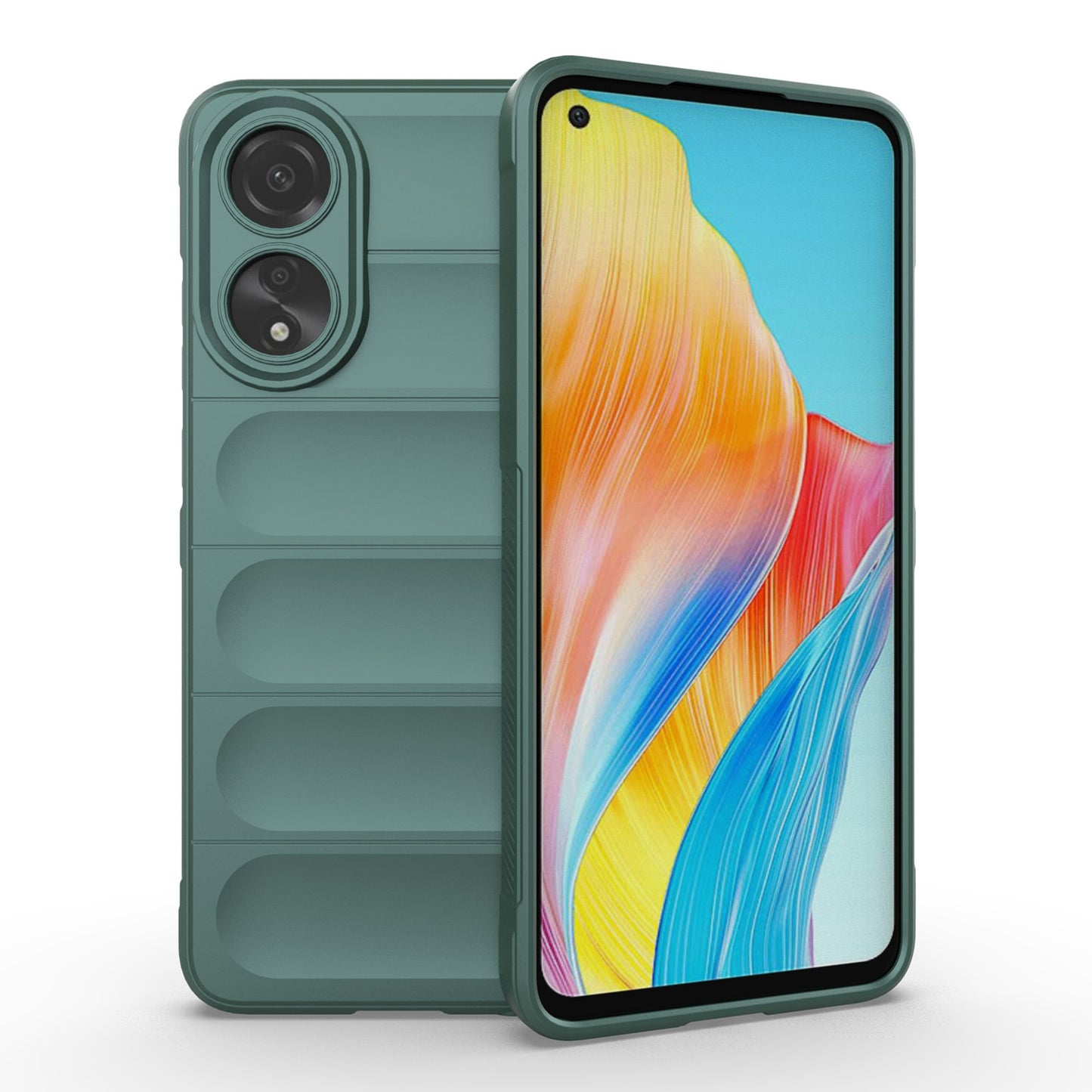 OPPO A78 4G Global Magic Shield TPU + Flannel Phone Case: Durable, Non-toxic, Easy Access, Stylish Design