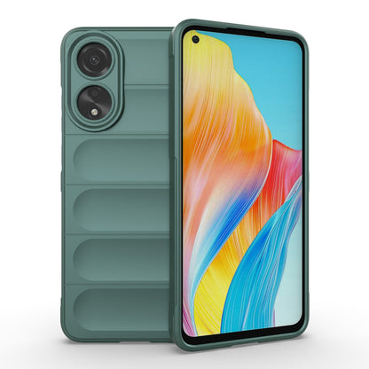 OPPO A78 4G Global Magic Shield TPU + Flannel Phone Case: Durable, Non-toxic, Easy Access, Stylish Design