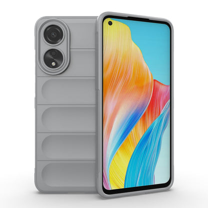 OPPO A78 4G Global Magic Shield TPU + Flannel Phone Case: Durable, Non-toxic, Easy Access, Stylish Design