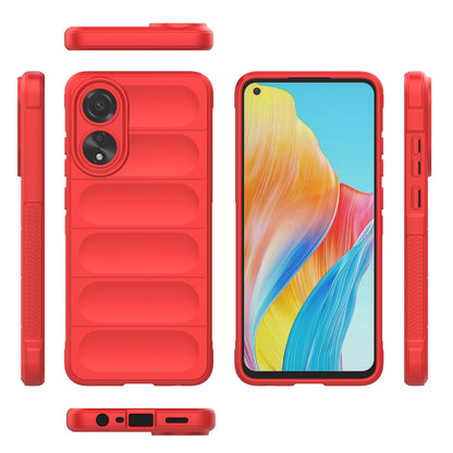 OPPO A78 4G Global Magic Shield TPU + Flannel Phone Case: Durable, Non-toxic, Easy Access, Stylish Design