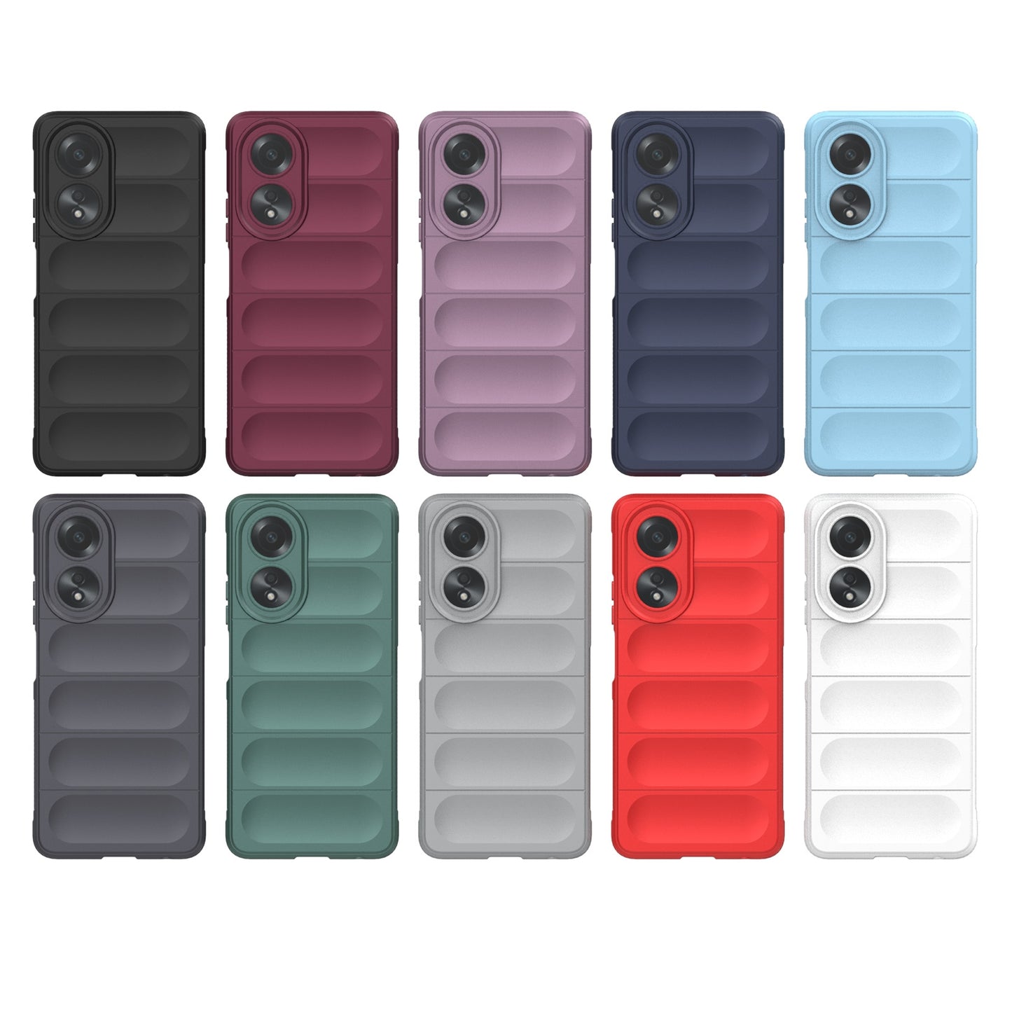 OPPO A58 4G Global Magic Shield TPU + Flannel Phone Case: Durable, Non-toxic, Easy Access, Stylish Design