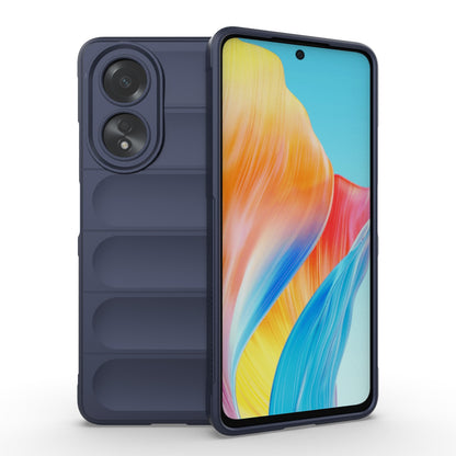 OPPO A58 4G Global Magic Shield TPU + Flannel Phone Case: Durable, Non-toxic, Easy Access, Stylish Design
