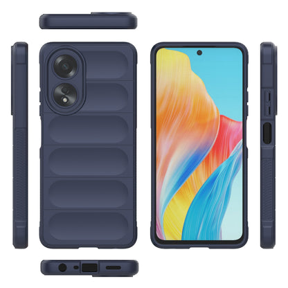 OPPO A58 4G Global Magic Shield TPU + Flannel Phone Case: Durable, Non-toxic, Easy Access, Stylish Design