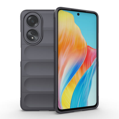 OPPO A58 4G Global Magic Shield TPU + Flannel Phone Case: Durable, Non-toxic, Easy Access, Stylish Design