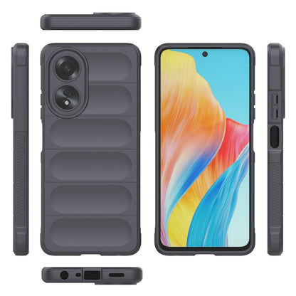 OPPO A58 4G Global Magic Shield TPU + Flannel Phone Case: Durable, Non-toxic, Easy Access, Stylish Design