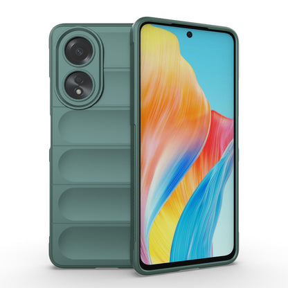 OPPO A58 4G Global Magic Shield TPU + Flannel Phone Case: Durable, Non-toxic, Easy Access, Stylish Design