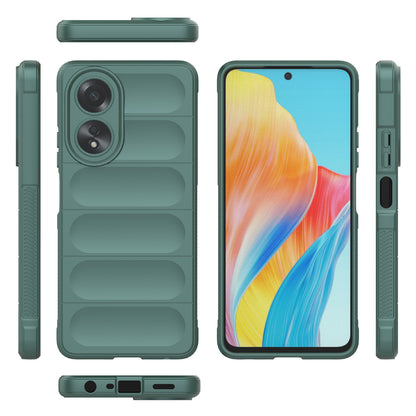 OPPO A58 4G Global Magic Shield TPU + Flannel Phone Case: Durable, Non-toxic, Easy Access, Stylish Design