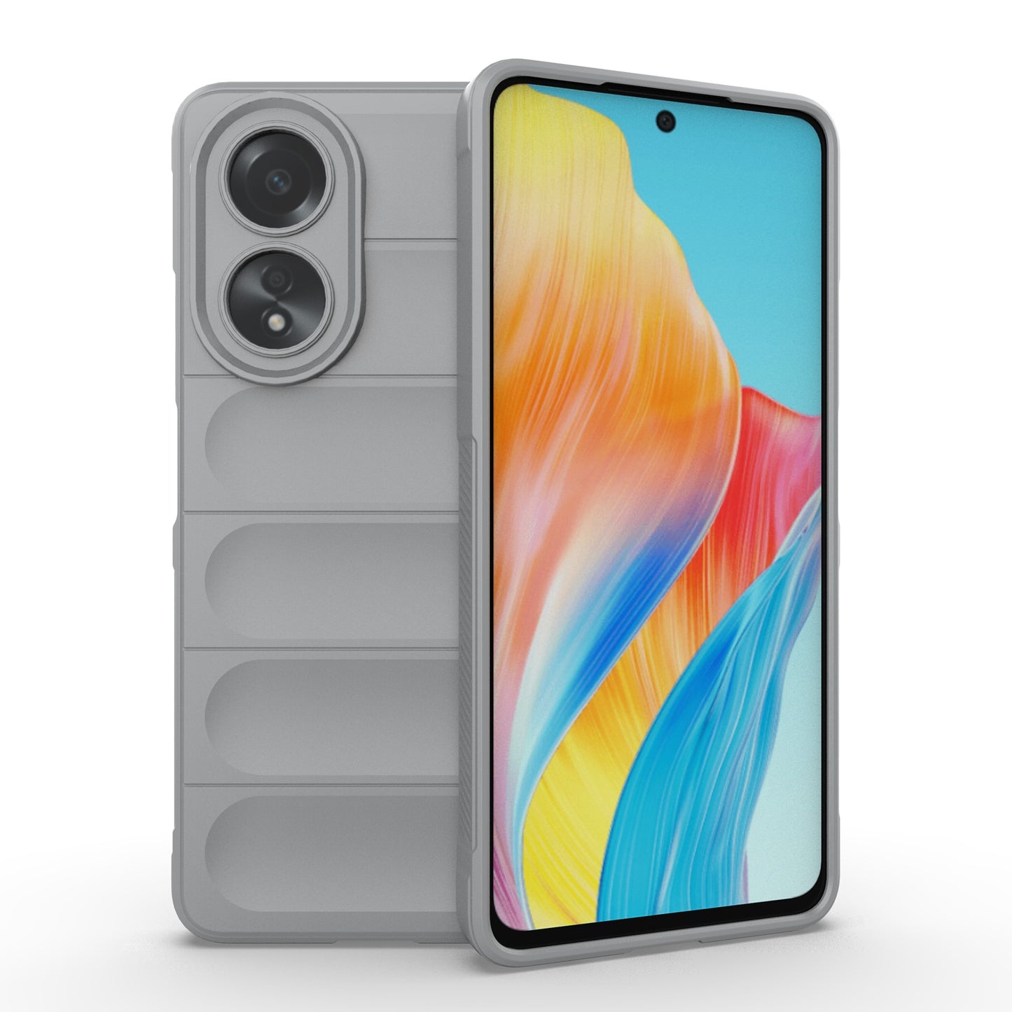 OPPO A58 4G Global Magic Shield TPU + Flannel Phone Case: Durable, Non-toxic, Easy Access, Stylish Design