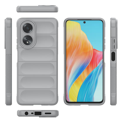 OPPO A58 4G Global Magic Shield TPU + Flannel Phone Case: Durable, Non-toxic, Easy Access, Stylish Design