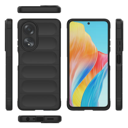 OPPO A58 4G Global Magic Shield TPU + Flannel Phone Case: Durable, Non-toxic, Easy Access, Stylish Design